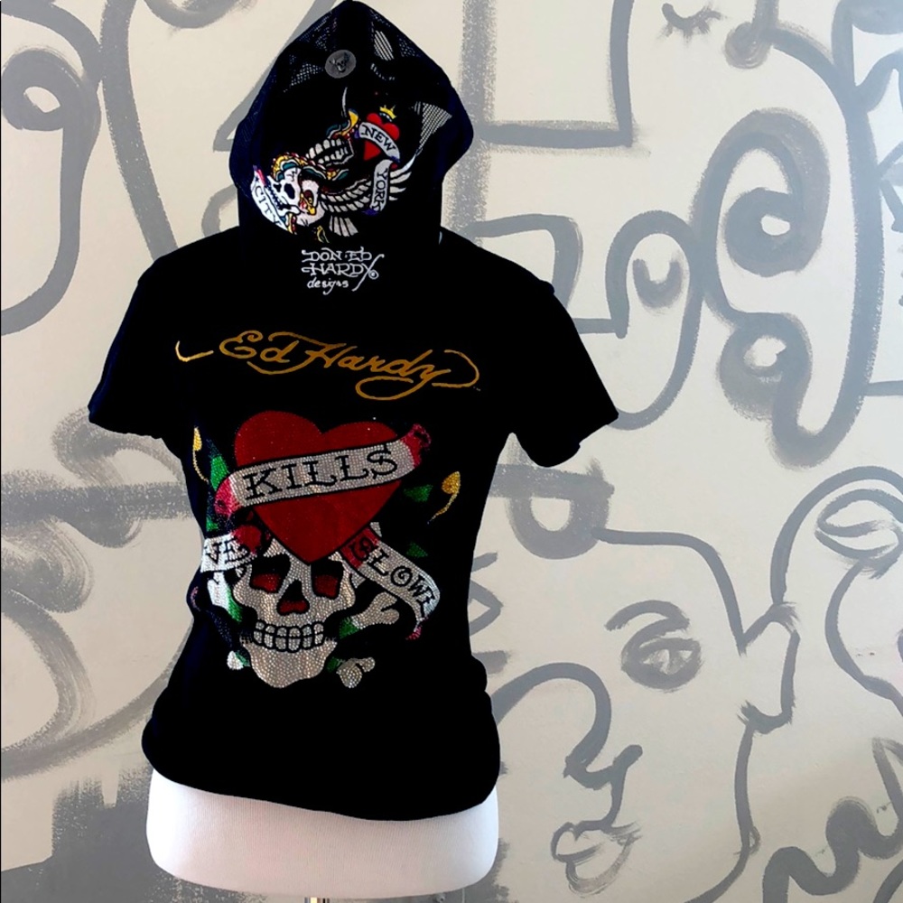 Ed Hardy Shirt & Hat Combo